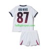 Billige Fotballdrakter Paris Saint-Germain Joao Neves 87 Barn Bortedraktsett 2026/27 Kortermet
